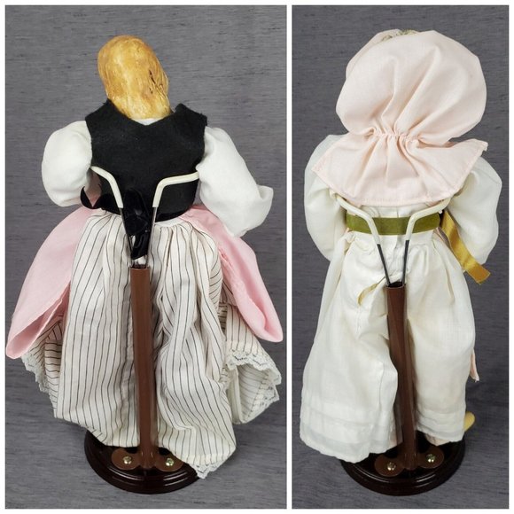 2 J Kazounis Francesca Dolls Handmade Porcelain Bisque Shepherdess Artist SIGNED - Picture 2 of 10